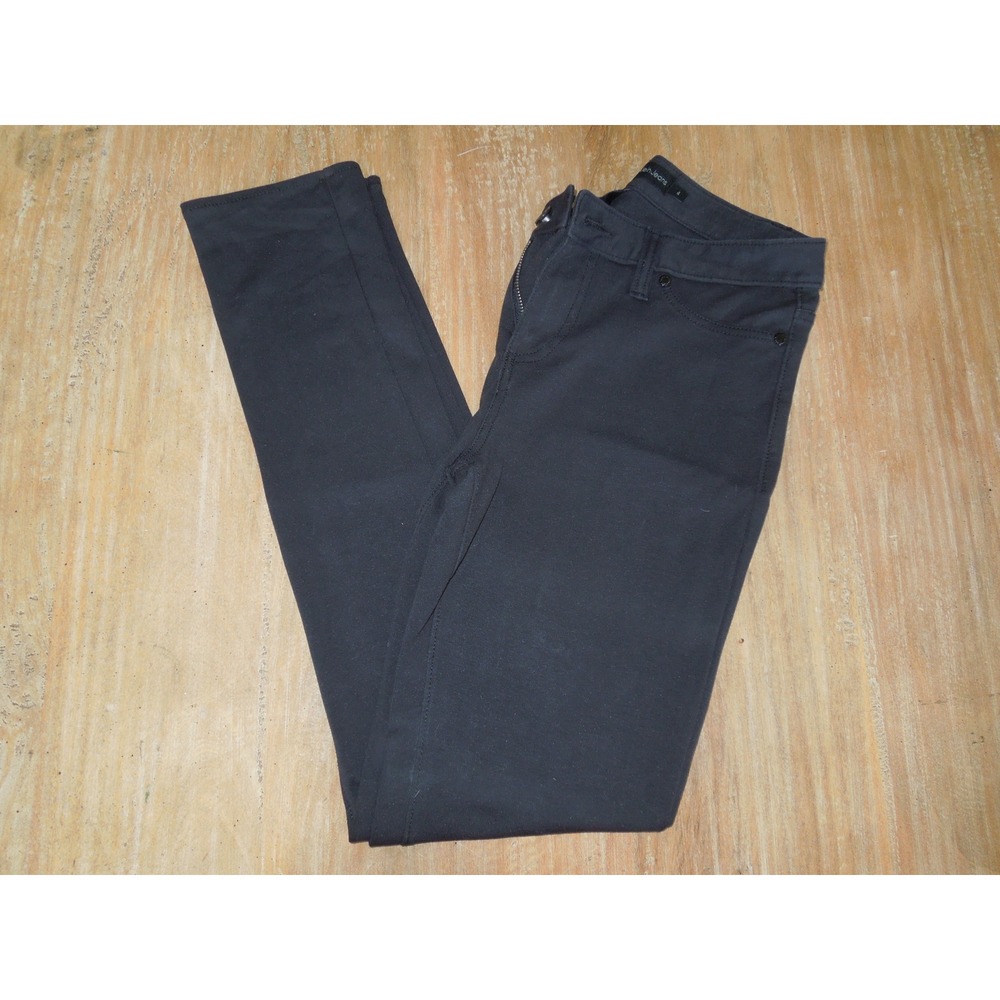 Calvin Klein Jeans Skinny Pants Dark Grey‎ Black Mid Rise Stretch Slim Size 4